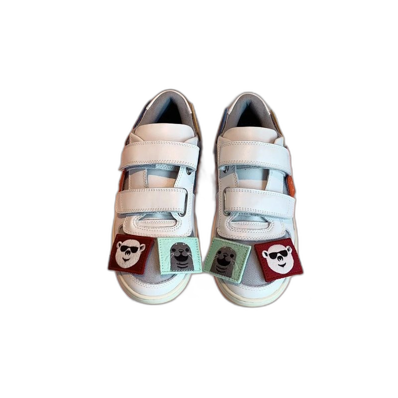 Acne Studios White Leather Sneakers Unisex Slip-On