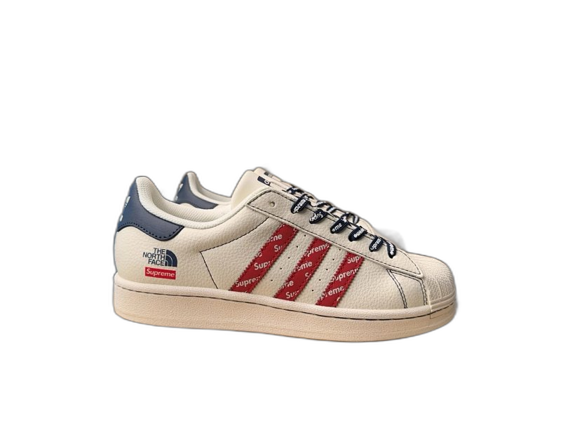adidas Classic White Leather Cushioned Sneakers, Unisex