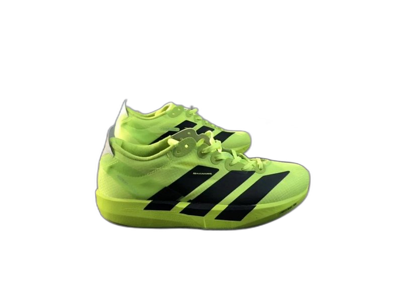 Adidas Unisex Fluorescent Green Cushioned Mesh Sneakers