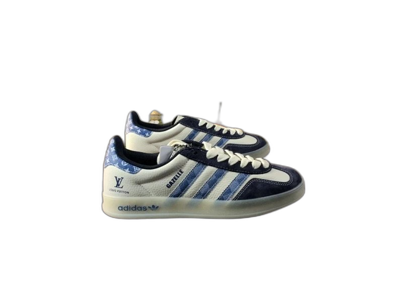 adidas GAZELLE Blue White Retro Unisex Sneakers