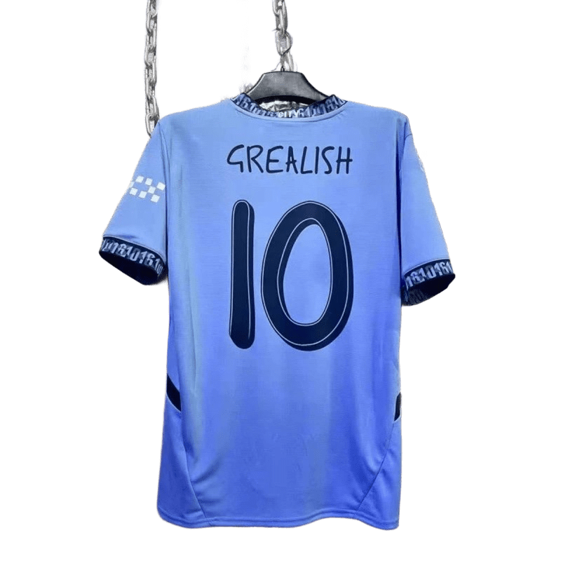 Adidas Grealish 10 Light Blue Quick-Dry Football Jersey