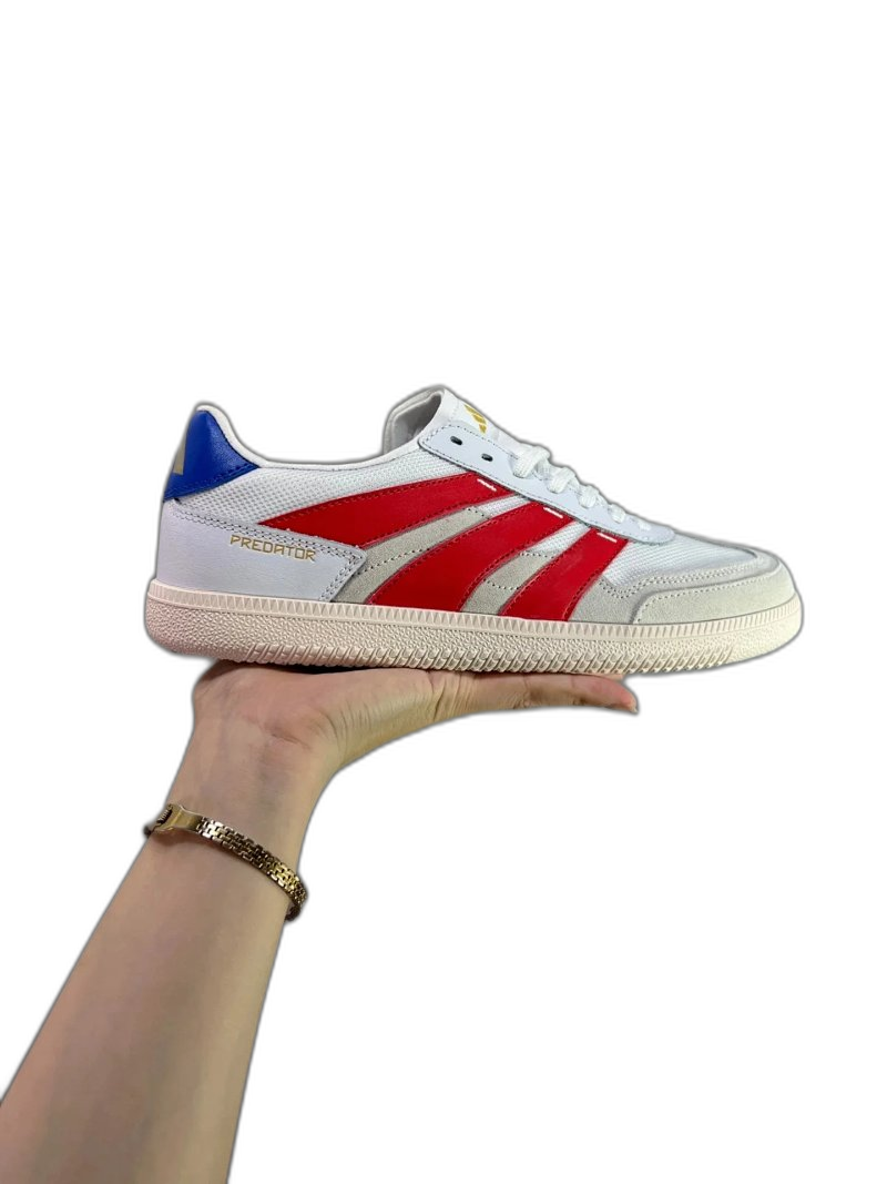 Adidas Predator Retro Sneakers: White/Red/Blue