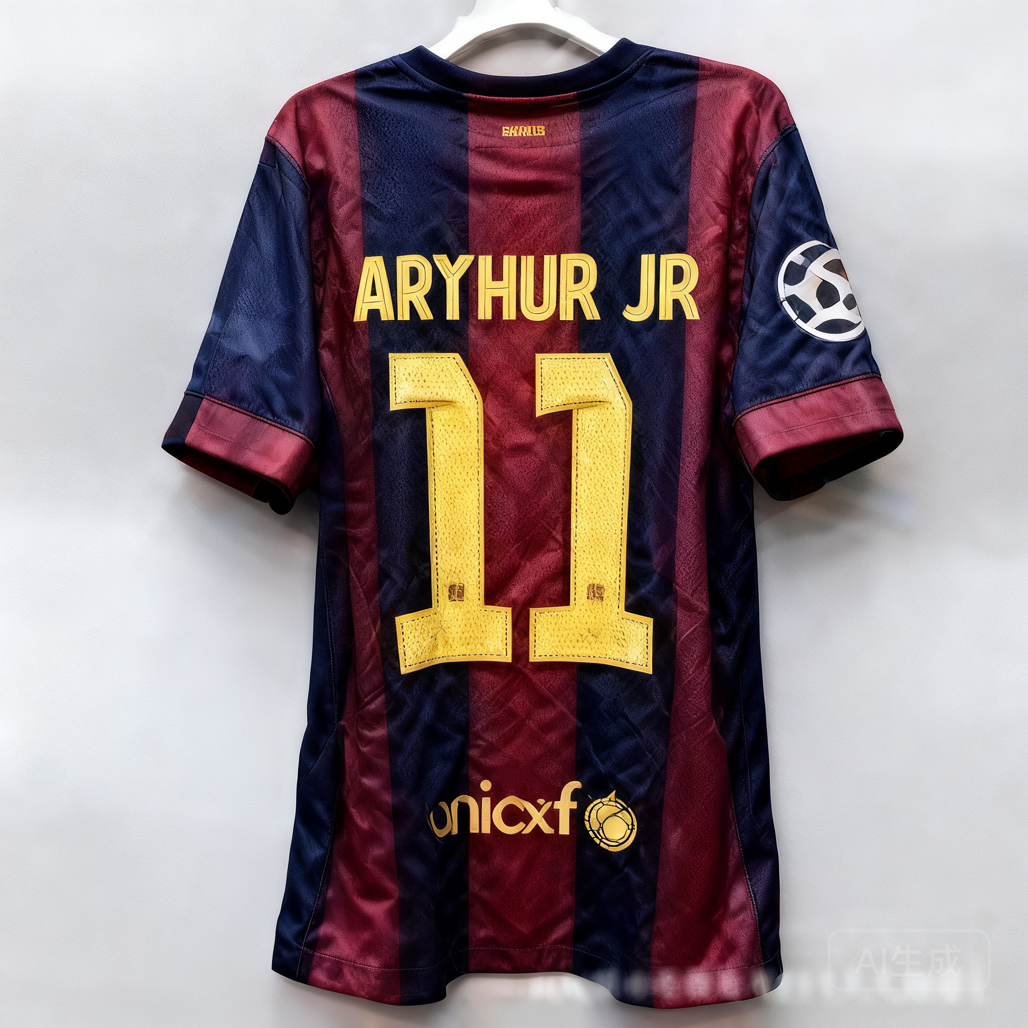 Adidas Red Blue Soccer Jersey - Quick-Dry, Team Crest