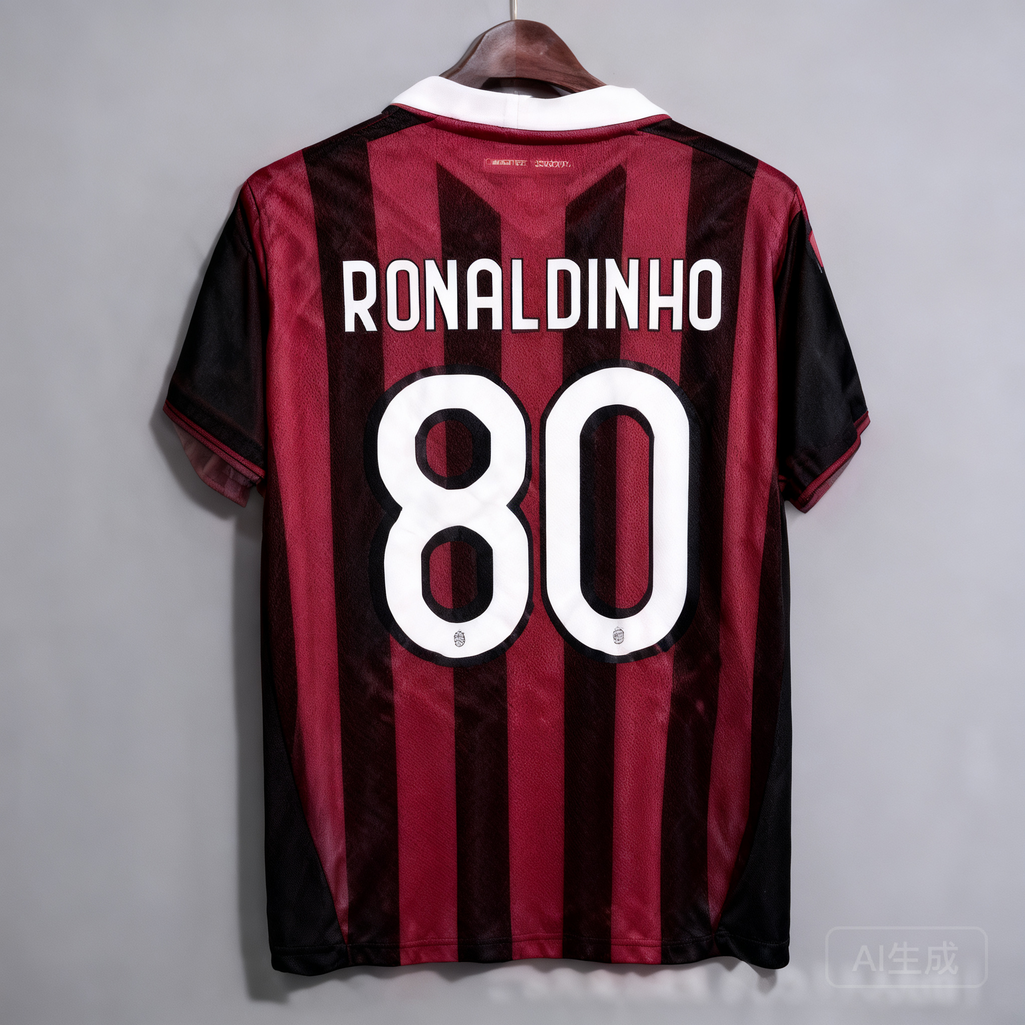 Adidas Retro 80s Football Jersey: Red & Black, Quick-Dry