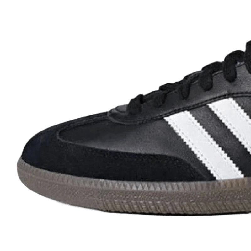 Adidas Retro Unisex Black Leather Sneakers with Cushioning