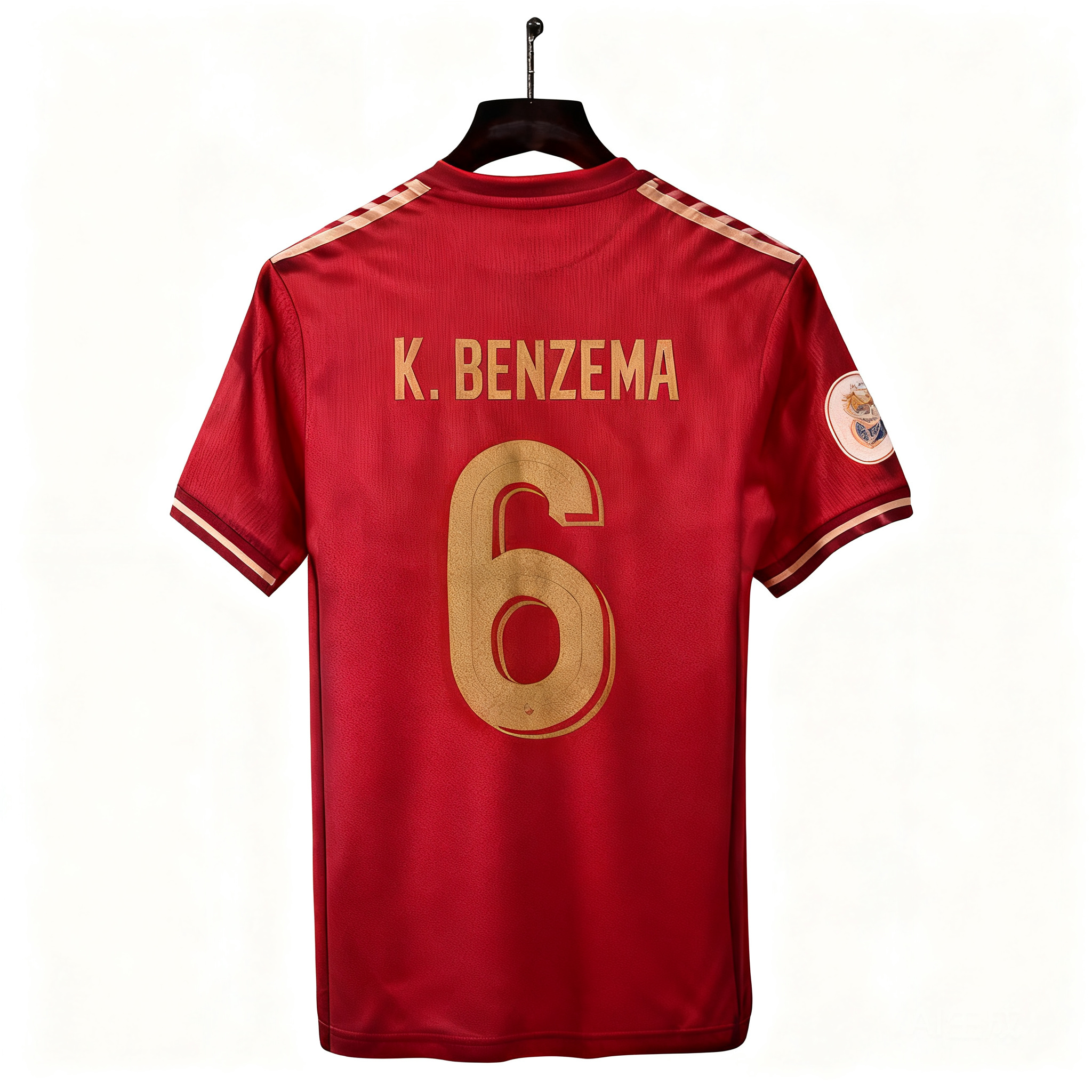 adidas REUS 6 Red Men's Soccer Jersey - Cotton