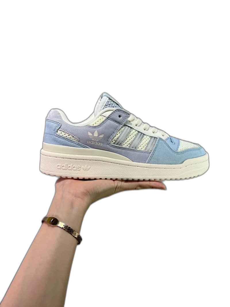 Adidas Originals Suede & Mesh Light Blue Sneakers, Unisex