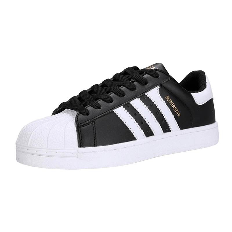 Adidas Superstar: Black & White Leather Sneakers, Unisex