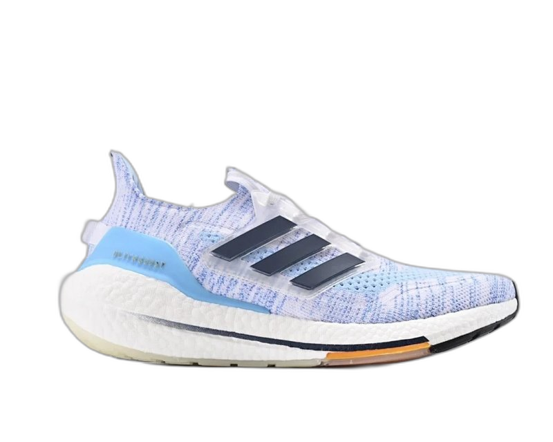 adidas Ultraboost Light Blue Knit Running Shoes - Breathable