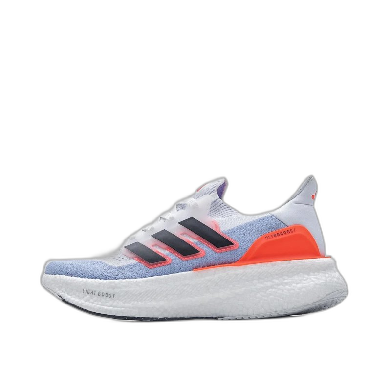 Adidas Ultraboost White Blue Orange Breathable Cushioned Running Shoes