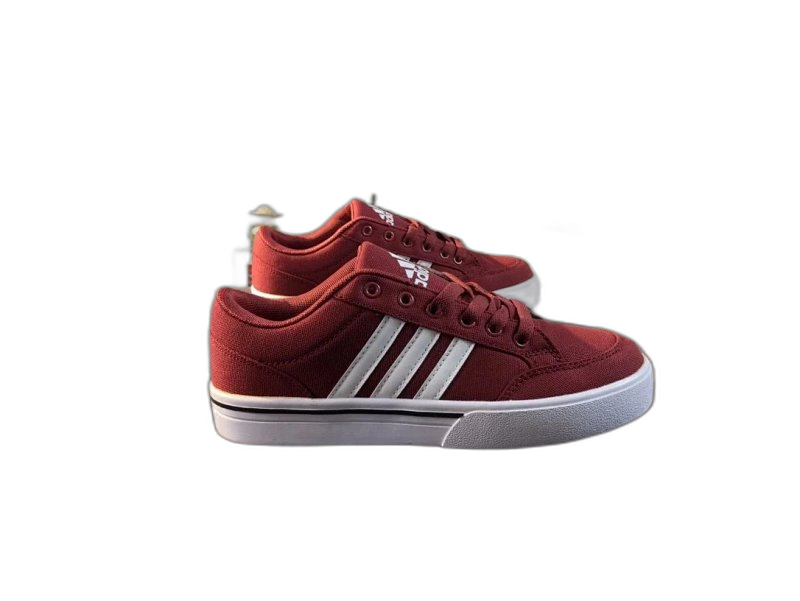 adidas Wine Red Cushioned Sneakers - Unisex Cotton Casual