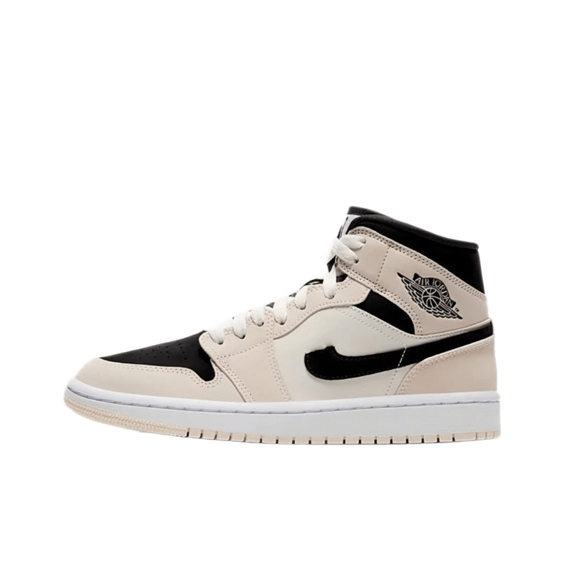 Air Jordan 1 High 'Black White' Leather Sneakers