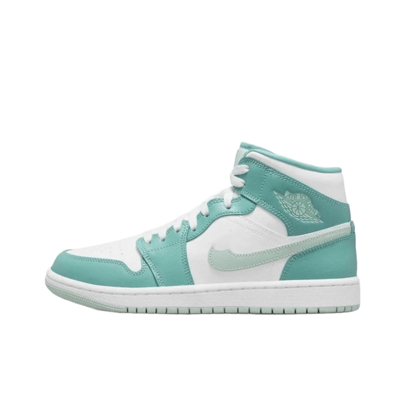 Air Jordan 1 High OG 'White Green' Leather Retro Sneakers