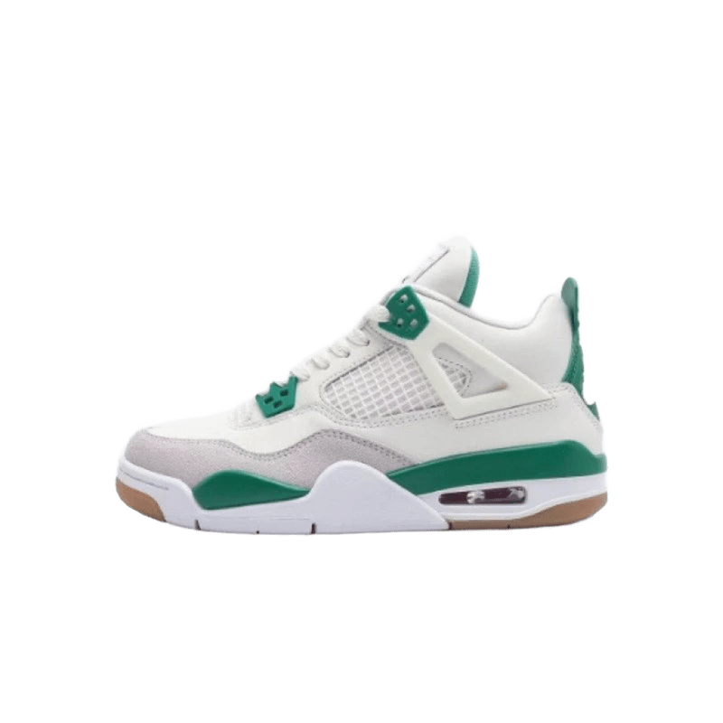 Air Jordan 4 Retro 'Military Green' Leather Sneakers