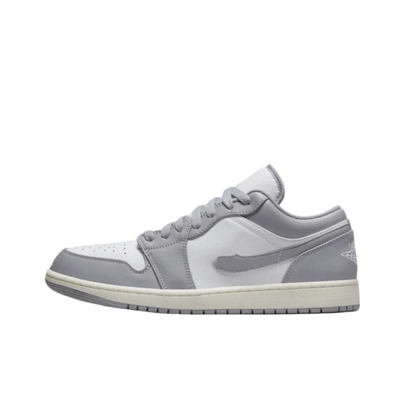 Air Jordan Low Grey White Leather Unisex Sneakers
