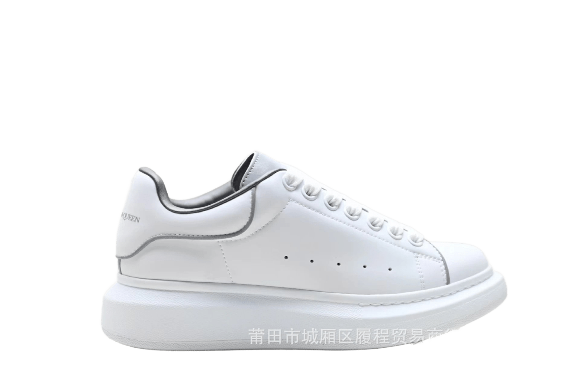 Alexander McQueen Chunky Sole White Leather Unisex Sneakers