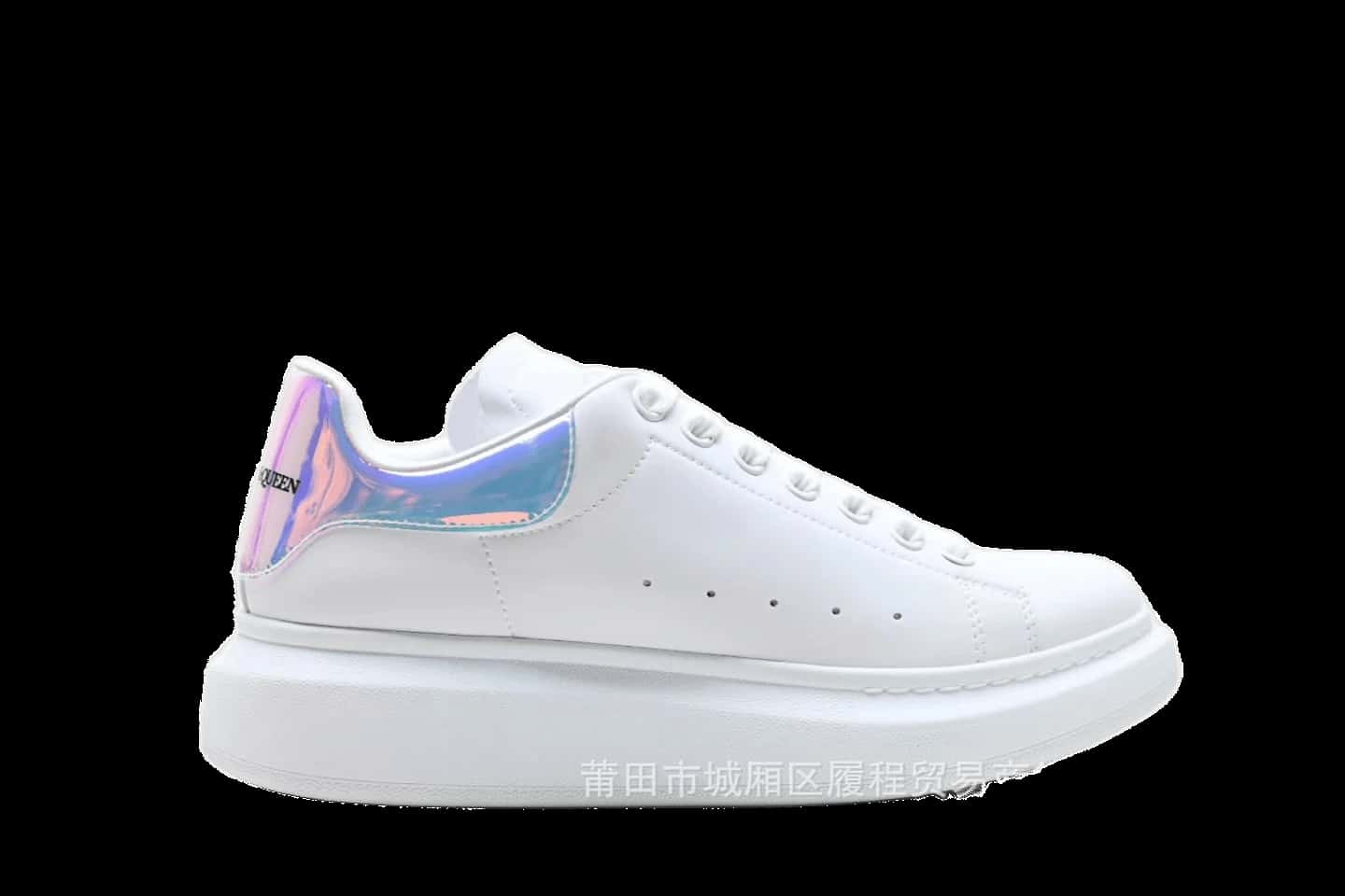 Alexander McQueen White Leather Unisex Sneakers