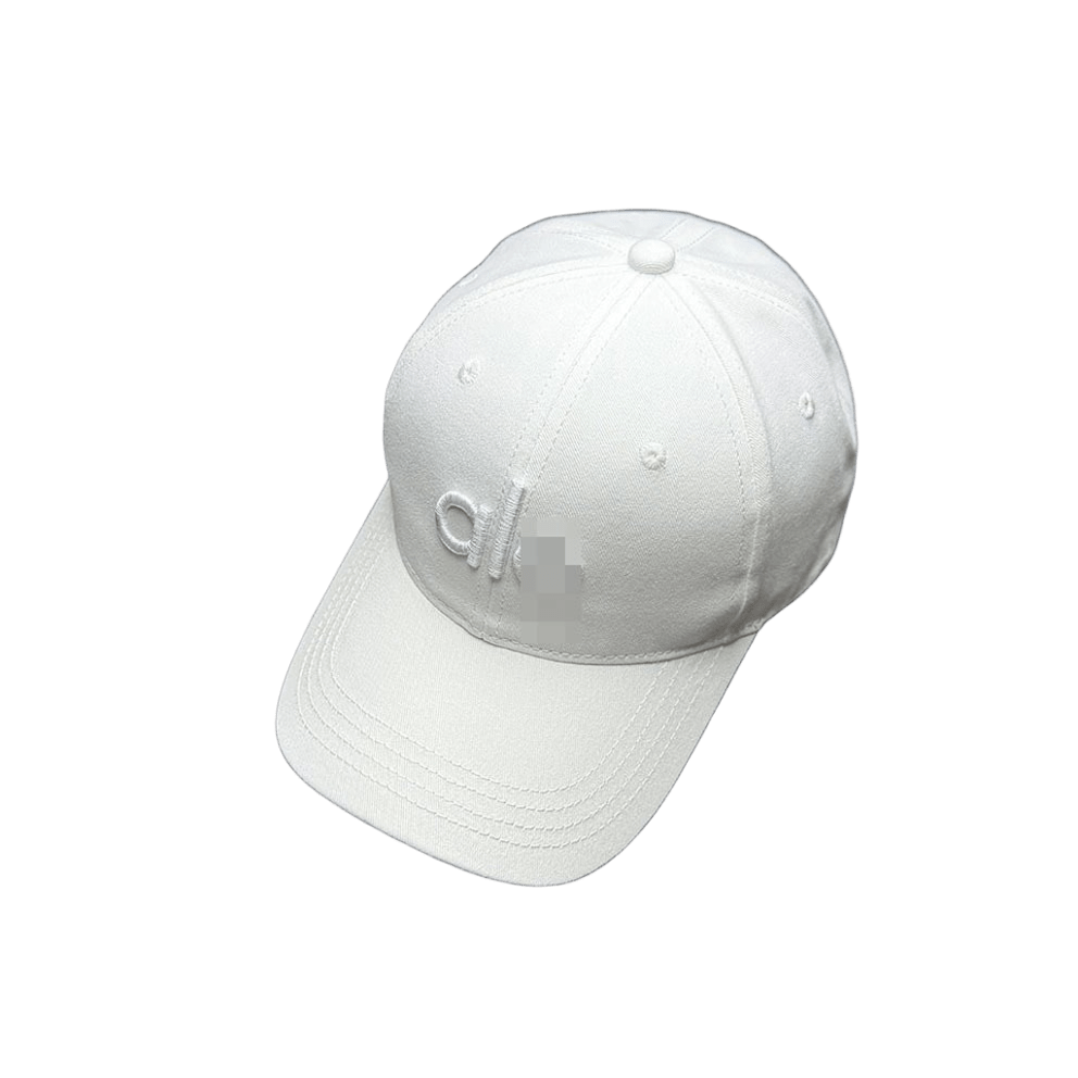 ALO Classic Cotton Baseball Cap: White, UV Protection