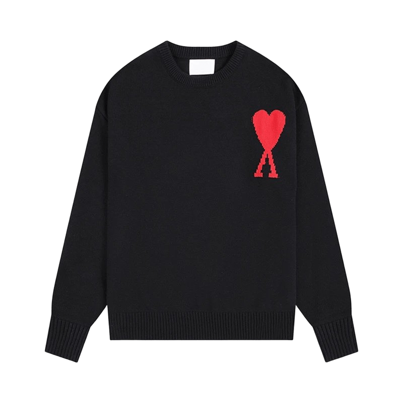 Amiclams Black Wool Sweater: Unisex, Warm & Stylish