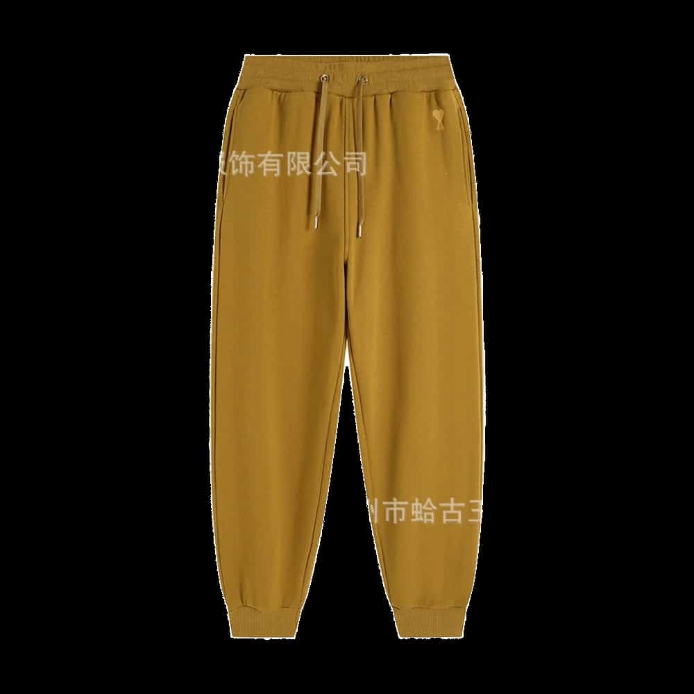 Amiclams Khaki Cotton Joggers: Unisex, Comfy & Versatile