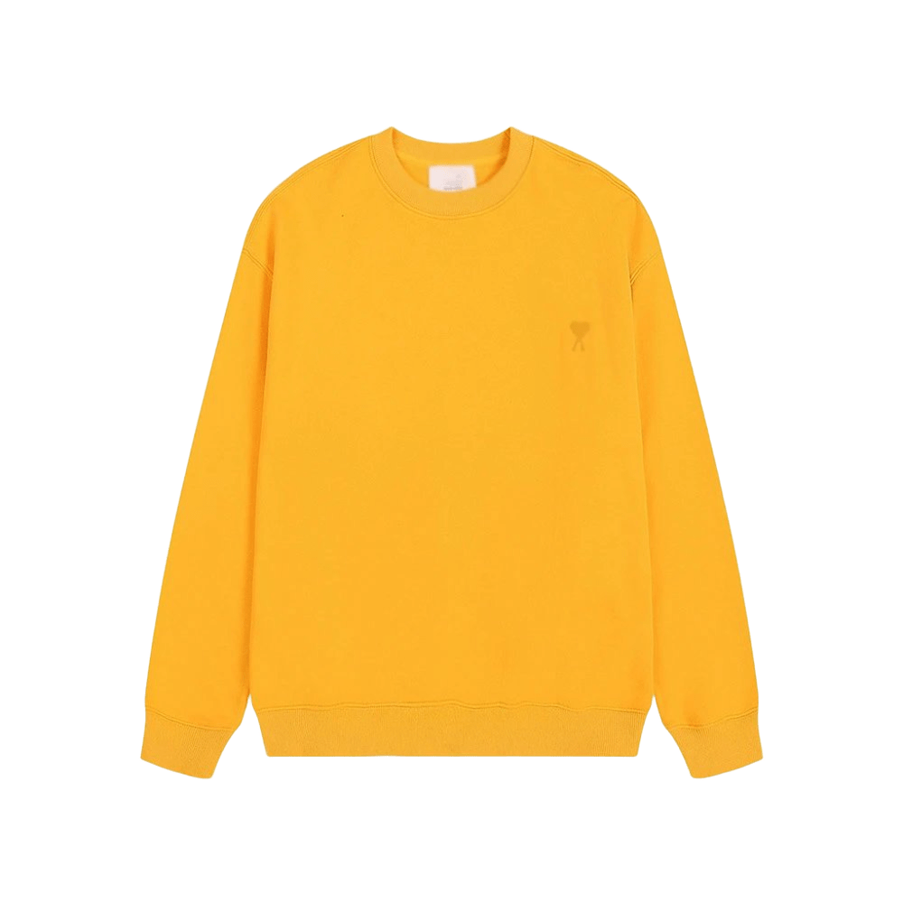 Amiclams Yellow Cotton Hoodie - Unisex Soft Fleece Pullover