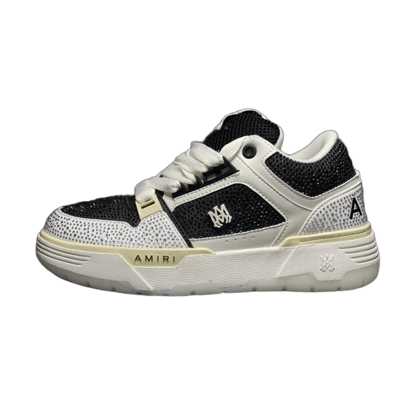 Amiri Black/White Leather & Mesh Sneakers - Unisex Street Style