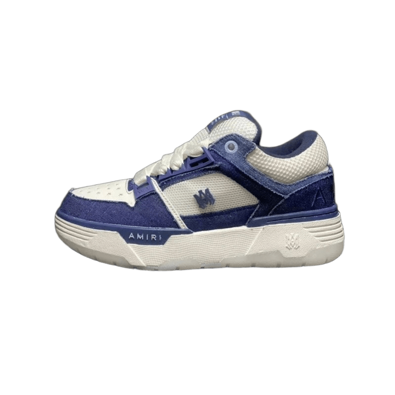 Amiri Blue White Sneakers: Iconic Paneled Design, Unisex Comfort