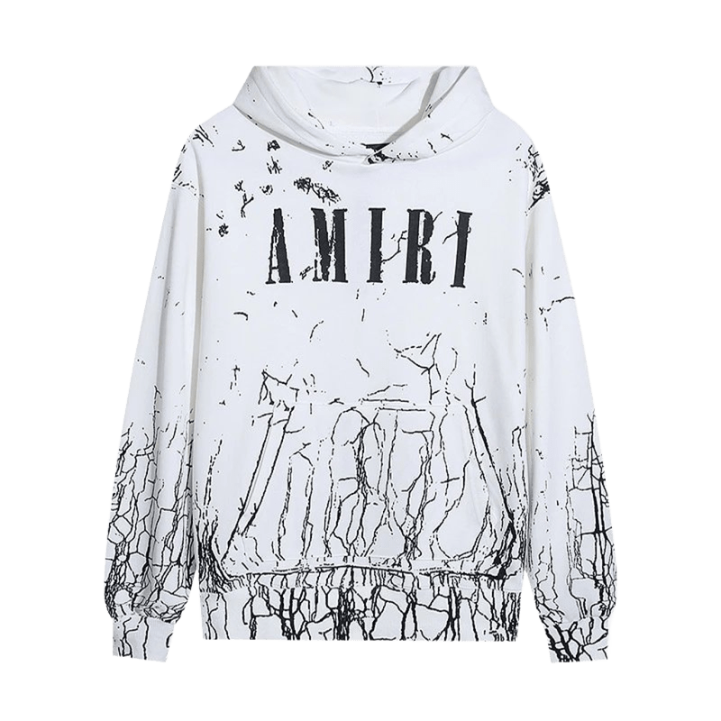 Amiri Classic White Hoodie: Cotton Unisex Streetwear