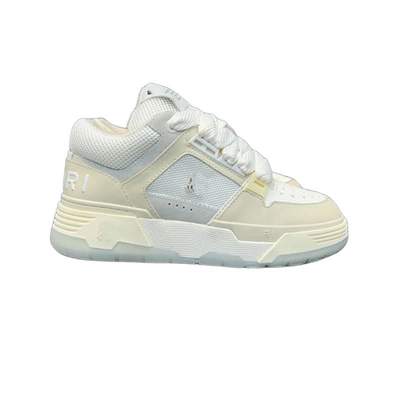 Amiri Off-White Unisex Sneakers, Street-Style Paneled Design