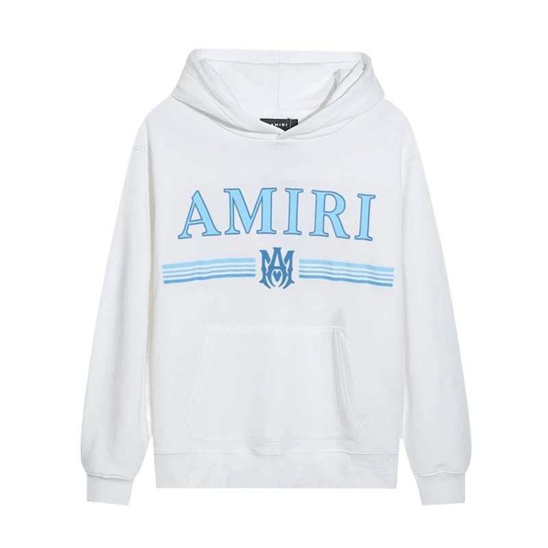 Amiri White Hoodie: Unisex Streetwear, Cozy & Iconic Design