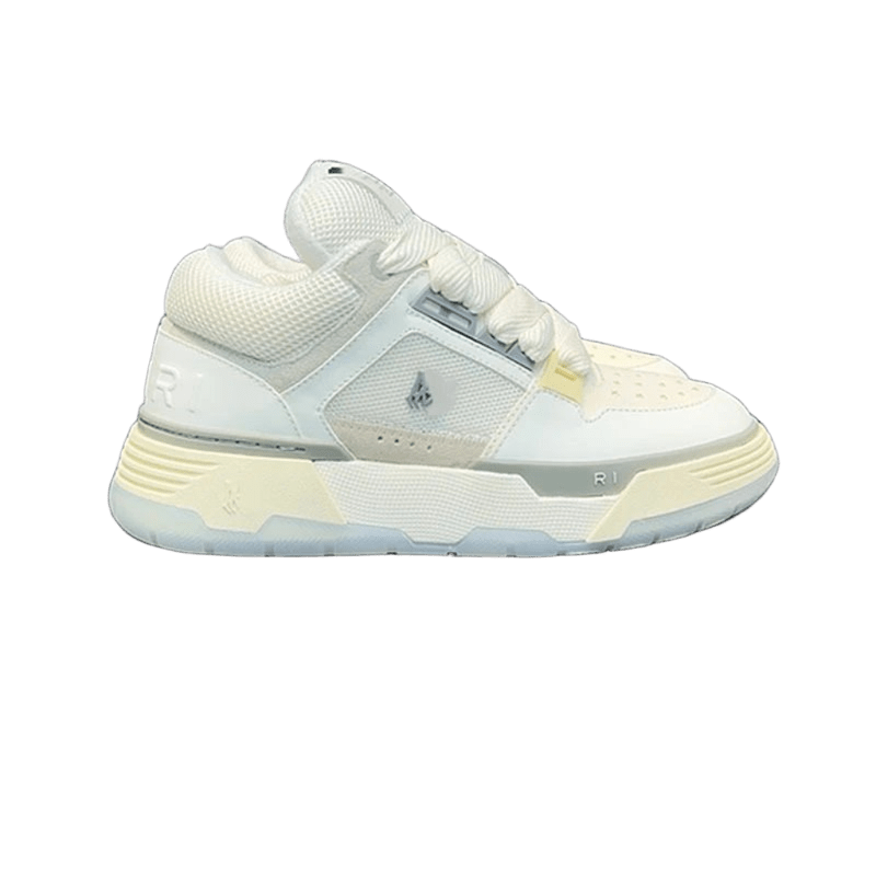 Amiri White Mesh Leather Sneakers - Unisex Street Style