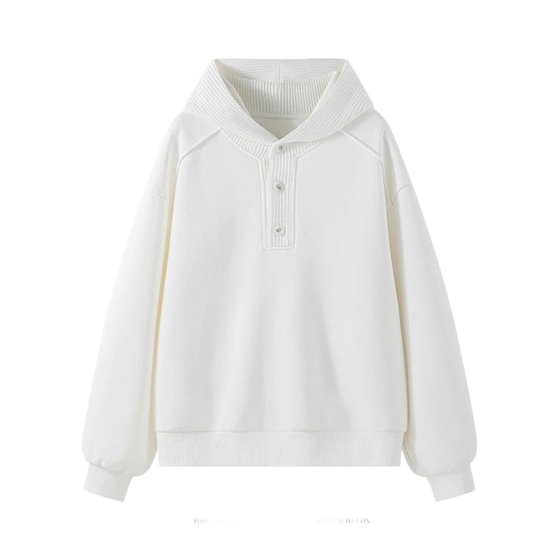 AOBINKA White Hoodie: Premium Soft Fabric, Unisex Fall Winter