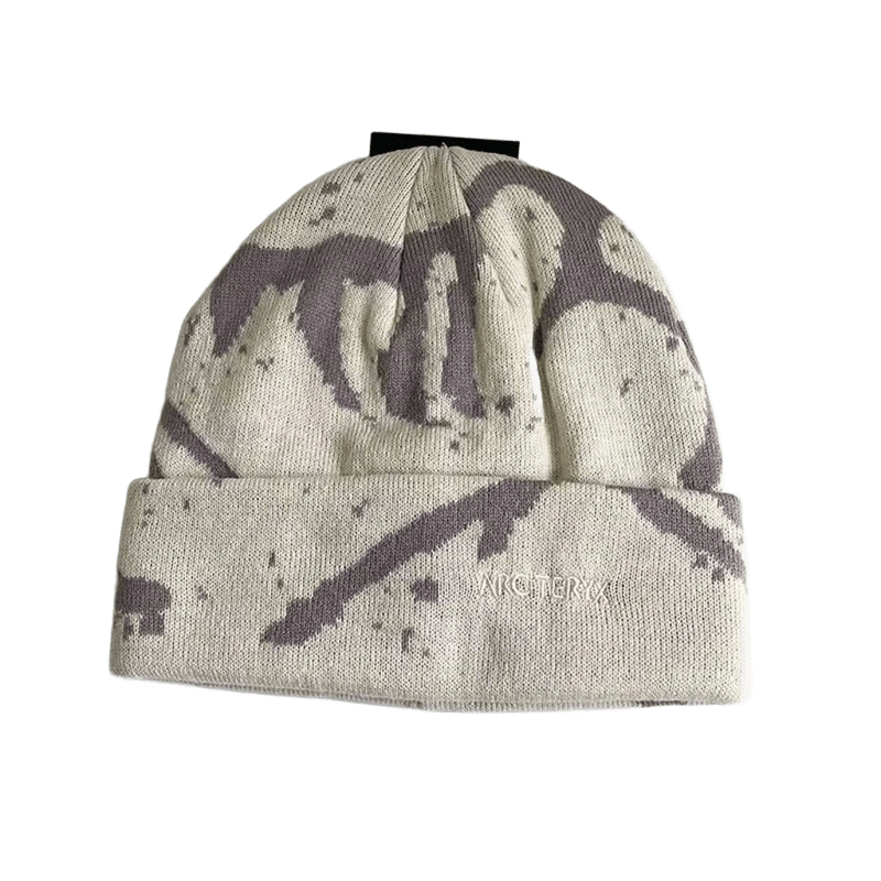 Arc'teryx Unisex Beige Grey Camo Knit Beanie