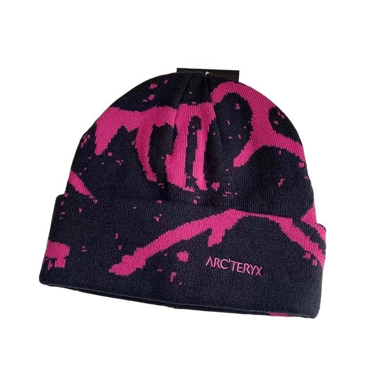 Arc'teryx Unisex Black/Pink Thermal Knit Beanie