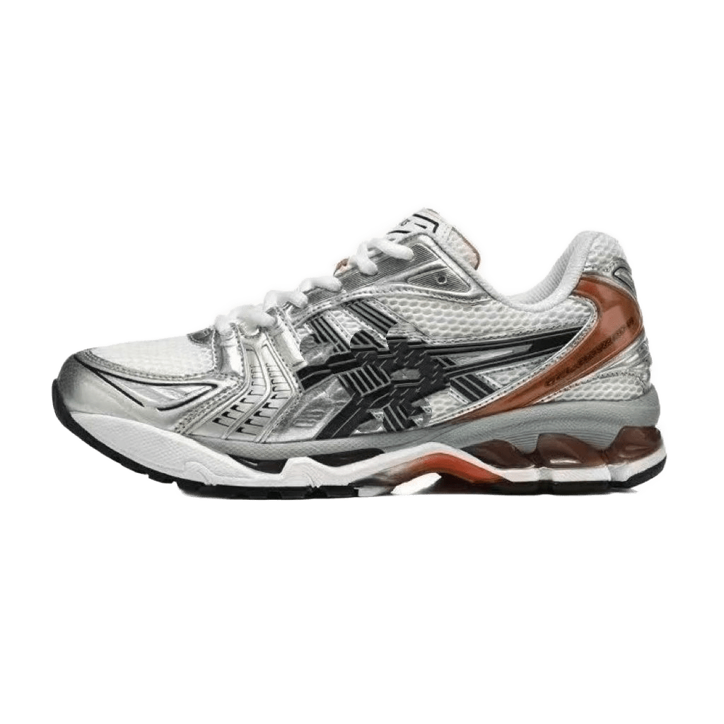 ASICS Silver Grey Running Shoes: Breathable Mesh, Cushioned