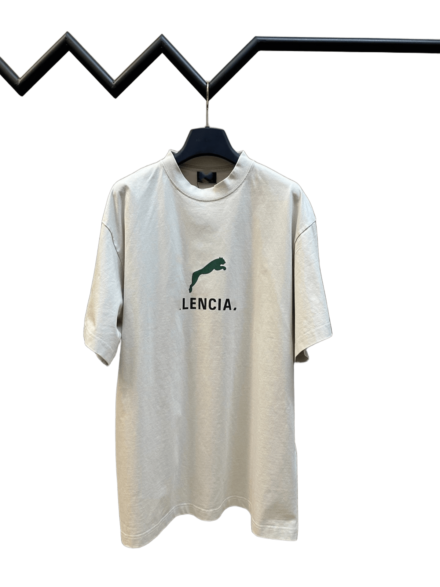 Balenciaga Beige Cotton T-shirt: Animal Graphic Streetwear