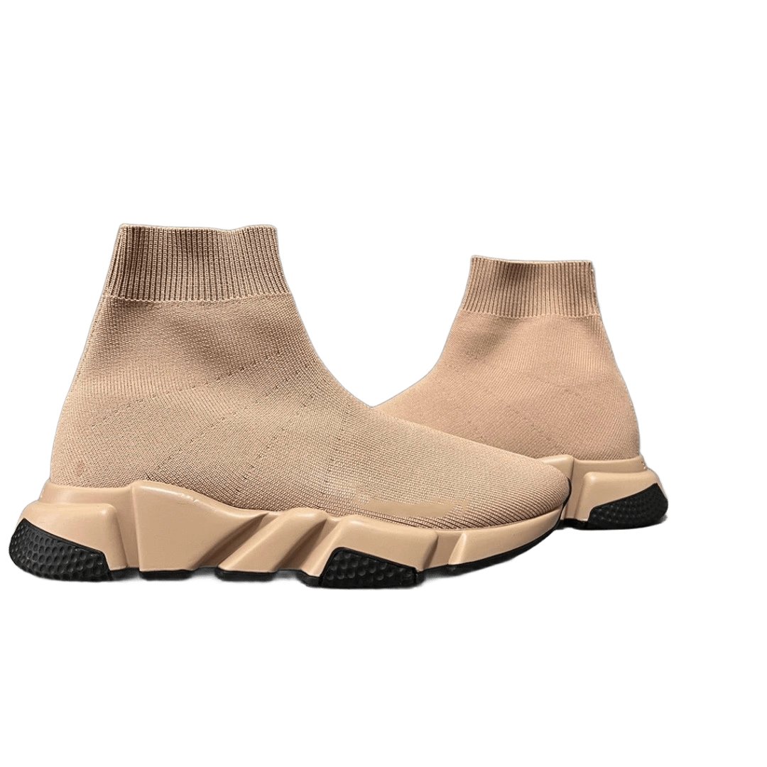 Balenciaga Beige Knit Sock Sneaker Unisex Avant-Garde Comfort