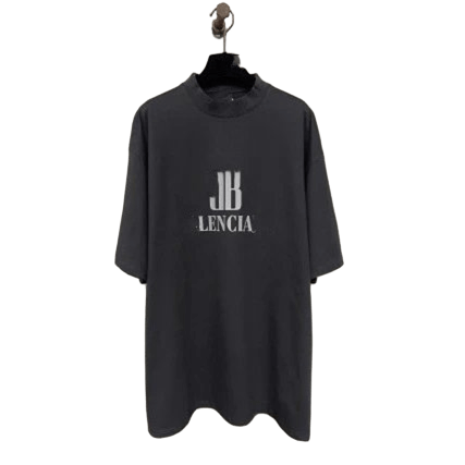 Balenciaga Black Cotton Logo T-Shirt, Unisex Essential
