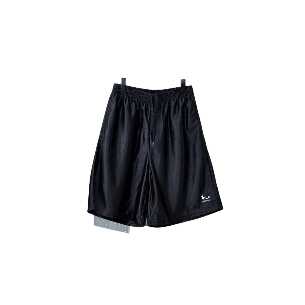 Balenciaga Black Cotton Shorts: Unisex, Breathable, Minimalist