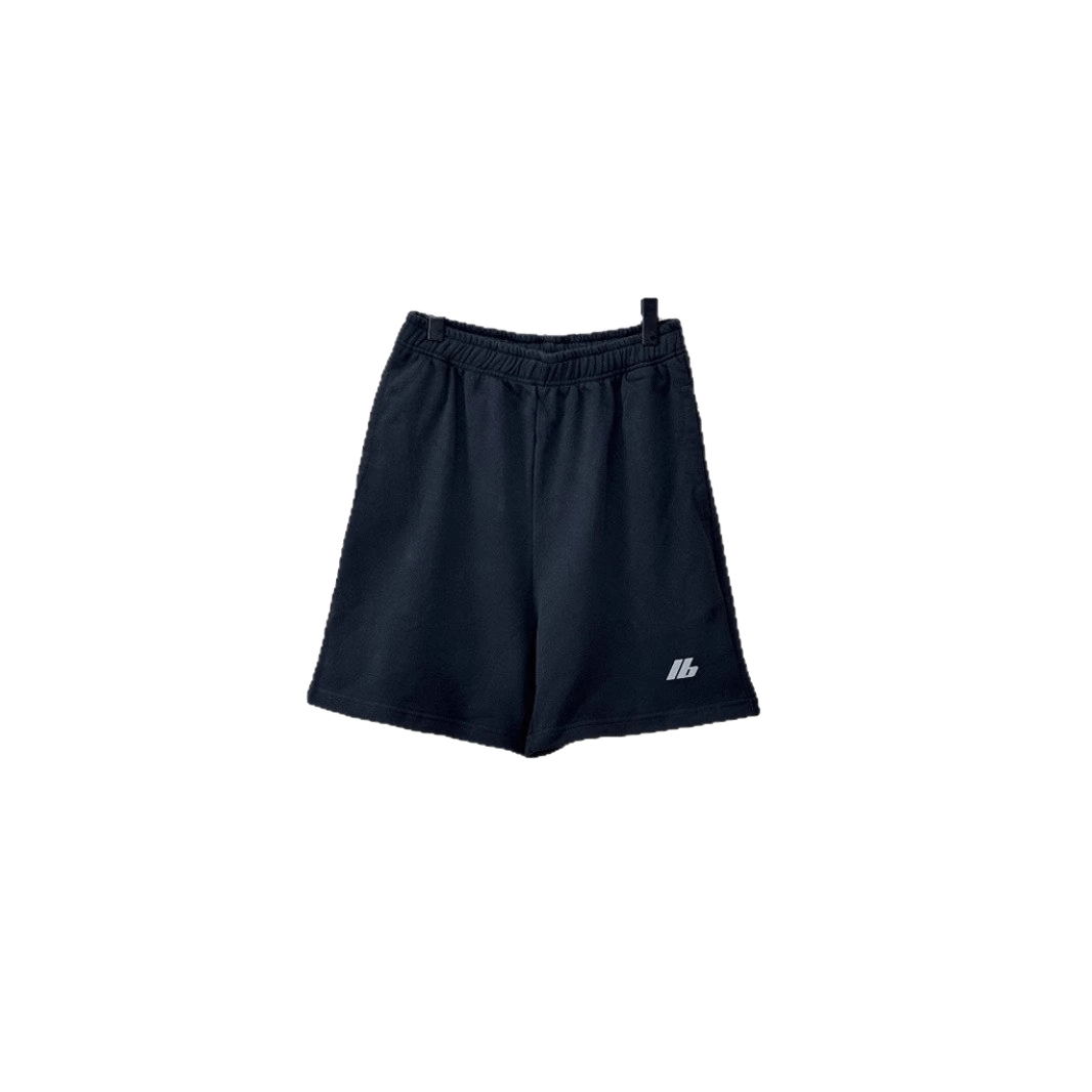 Balenciaga Black Cotton Shorts Unisex Casual Summer