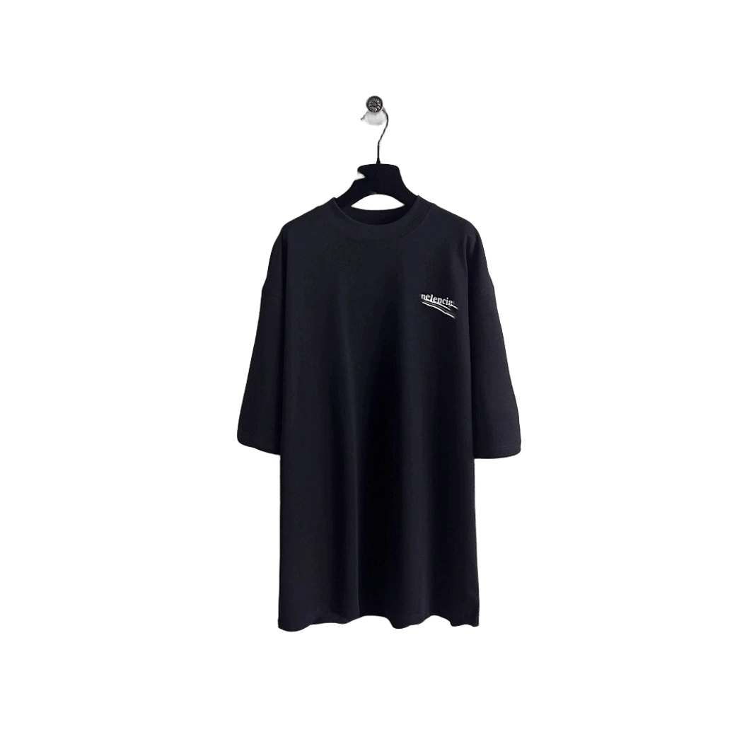 Balenciaga Black Cotton T-Shirt: Unisex Streetwear Essential