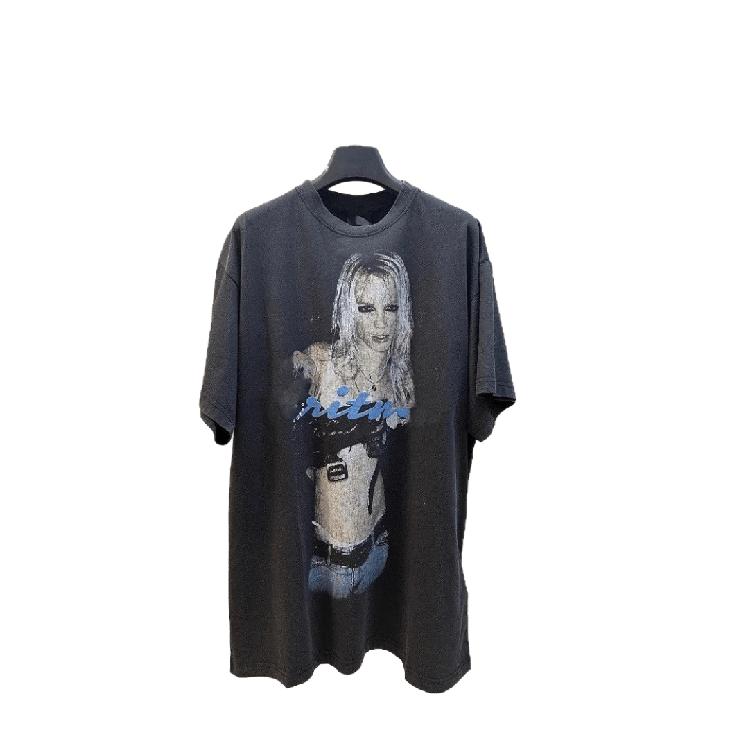 Balenciaga Black Cotton Unisex T-Shirt: Graphic Streetwear