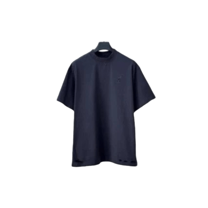 Balenciaga Black Cotton Unisex T-Shirt, Minimalist Logo