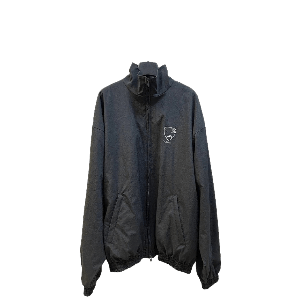 Balenciaga Black Logo Unisex Winter Coat