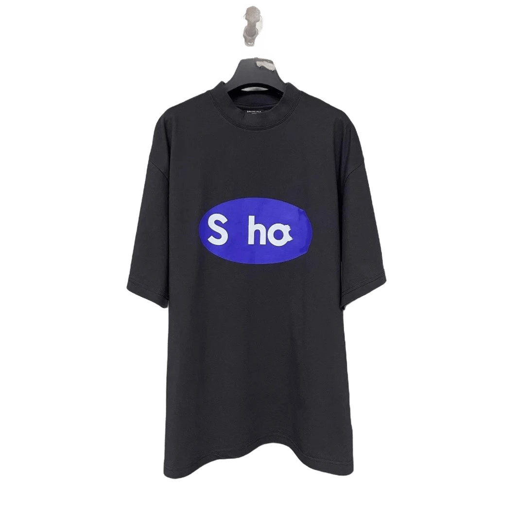 Balenciaga Black Oversized T-Shirt, Unisex Streetwear
