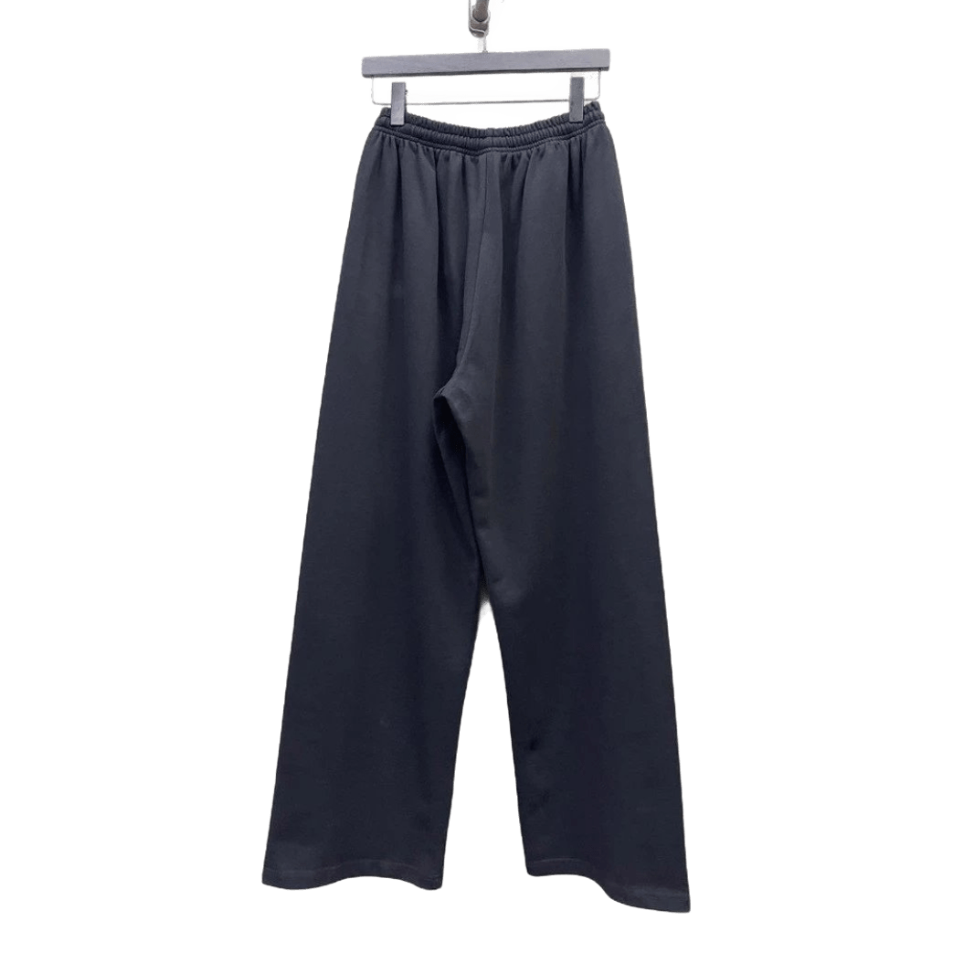 Balenciaga Black Soft Wide-Leg Pants: Unisex Casual Comfort