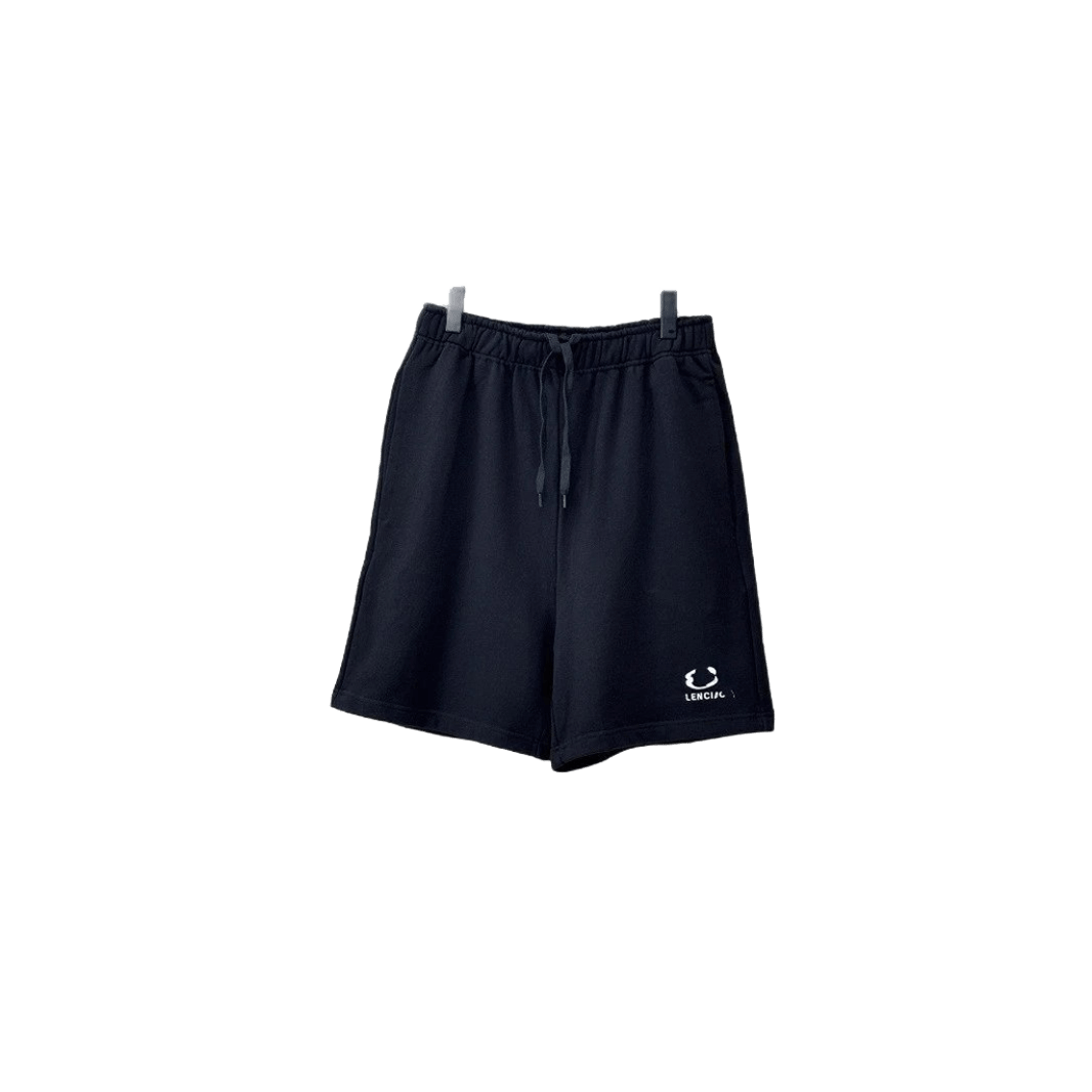 Balenciaga Black Unisex Shorts: Casual Streetwear, Premium Fabric
