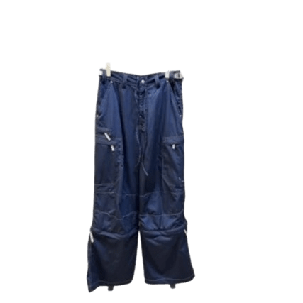 Balenciaga Blue Utility Pants: Unisex, Relaxed Fit, Multi-Pocket