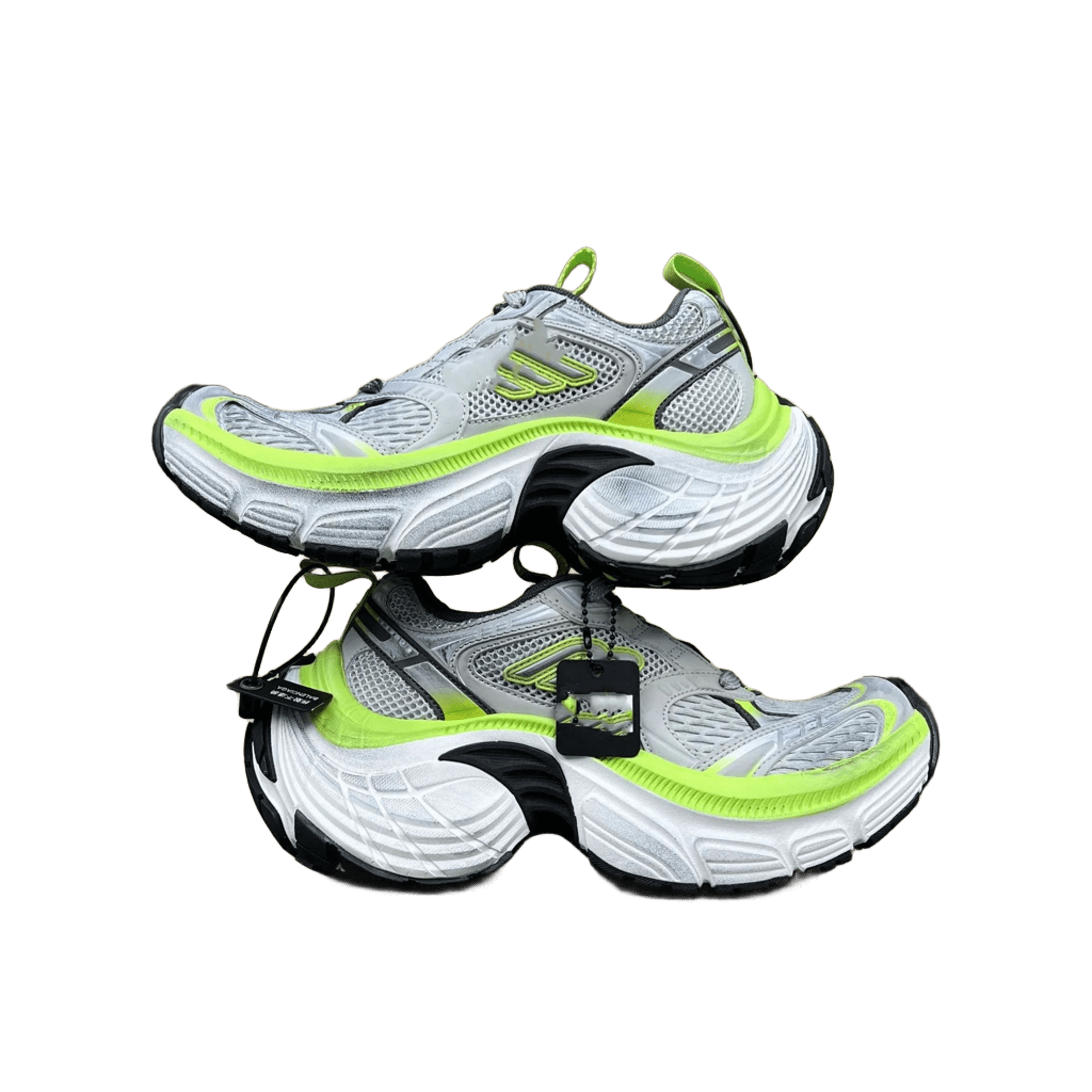 Balenciaga Chunky Sneaker Silver Gray Neon Green Unisex
