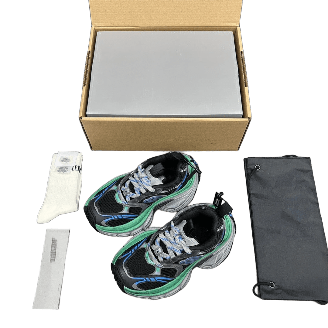 Balenciaga Chunky Sneakers: Multi-Color Mesh & Leather Unisex